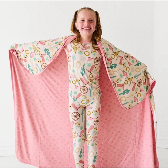 Littles sleepies pink rodeo cloud Blanket NEW - Picture 2 of 6